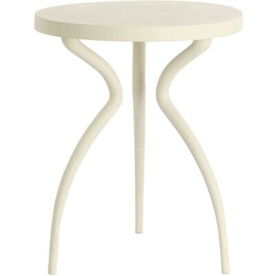 Mesa Auxiliar Metálica Bodin Crema 40x39x48 Cm - Light & Living Mesa Auxiliar Metálica Bodin Crema 40x39x48 Cm - Light & Living