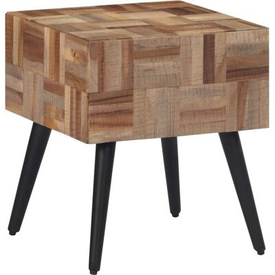 vidaXL Mesa de Apoio - Teca Reciclada - 40x40x45 cm - Estilo Moderno vidaXL Mesa de Apoio - Teca Reciclada - 40x40x45 cm - Estilo Moderno