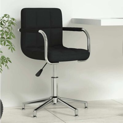 Silla De Oficina Giratoria De Tela Negra Vidaxl Silla De Oficina Giratoria De Tela Negra Vidaxl