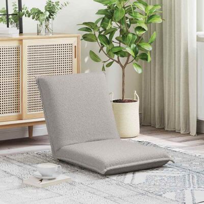NO BRAND Vidaxl Sillón Ajustable Gris Claro Tela De Oveja NO BRAND Vidaxl Sillón Ajustable Gris Claro Tela De Oveja