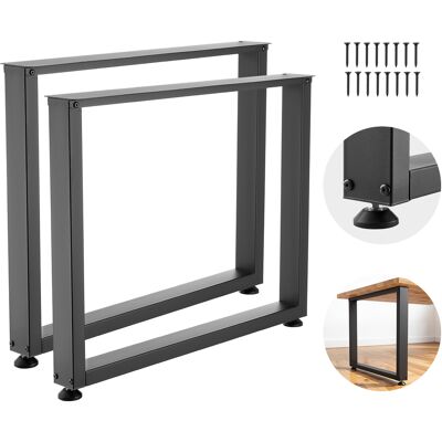 Vevor Patas De Mesa Cuadradas De Acero Al Carbono, Capacidad Máxima 1000 Kg, 750 X 900 Mm, Negro, Juego De 2 Patas Con Kit De Herrajes Para Banco De Trabajo, Muebles, Escritorio, Mesa De Bar Y Oficina Vevor Patas De Mesa Cuadradas De Acero Al Carbono, Capacidad Máxima 1000 Kg, 750 X 900 Mm, Negro, Juego De 2 Patas Con Kit De Herrajes Para Banco De Trabajo, Muebles, Escritorio, Mesa De Bar Y Oficina