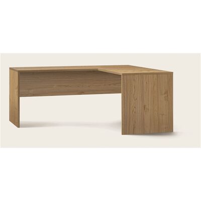 Escritorio En Esquina Derecho 180l X 169p X H76 – Acabado En Madera Nogal – Sarmog Escritorio En Esquina Derecho 180l X 169p X H76 – Acabado En Madera Nogal – Sarmog