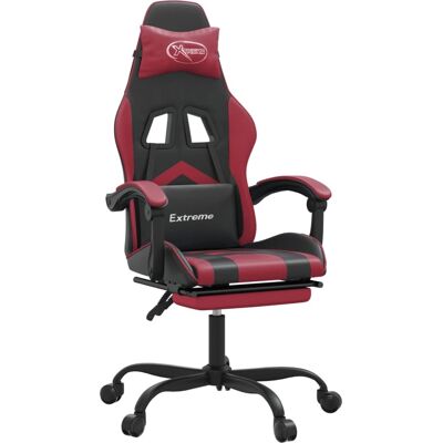 Silla de gaming Vidaxl con respaldo y reposapiés ajustables - Silla Gaming Silla de gaming Vidaxl con respaldo y reposapiés ajustables - Silla Gaming