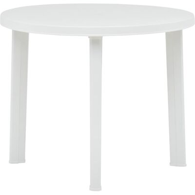 VIDAXL Nova - Mesa de jardín en plástico duradero - Blanco VIDAXL Nova - Mesa de jardín en plástico duradero - Blanco