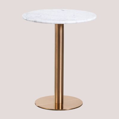Mesa De Bar Redonda En Mármol Cosmopolitan Sklum Oro Rosa Ø60 Cm Mesa De Bar Redonda En Mármol Cosmopolitan Sklum Oro Rosa Ø60 Cm