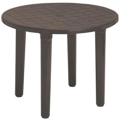Garden Life - Mesa Resina 90 Cm Wengue 4024w Garden Life - Mesa Resina 90 Cm Wengue 4024w