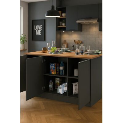 DMORA - Isla Patrizio - 155x90x90 cm - Isla de cocina DMORA - Isla Patrizio - 155x90x90 cm - Isla de cocina