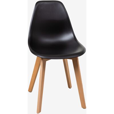Sklum - Silla De Comedor En Polipropileno Y Madera De Haya Scand Nordic Sklum - Silla De Comedor En Polipropileno Y Madera De Haya Scand Nordic