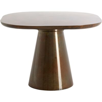 Mesa Auxiliar Color Bronce De Metal Elegante Light & Living Abala Mesa Auxiliar Color Bronce De Metal Elegante Light & Living Abala