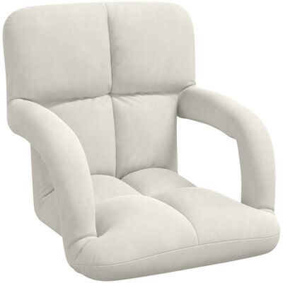 Sillón Ajustable Crema Terciopelo Vidaxl Sillón Ajustable Crema Terciopelo Vidaxl