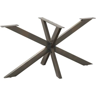 Pata De Mesa De Comedor Forma De Araña Negra 150x78x(72-73) Cm Acero Vidaxl Pata De Mesa De Comedor Forma De Araña Negra 150x78x(72-73) Cm Acero Vidaxl