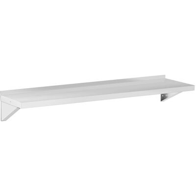 ROYAL CATERING Estanter铆a De Cocina De Pared De Acero, Soporta Hasta 80 Kg, 150 X 40 Cm. ROYAL CATERING Estanter铆a De Cocina De Pared De Acero, Soporta Hasta 80 Kg, 150 X 40 Cm.