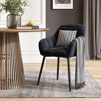 Silla De Comedor Relio, Negro, 53.5 X 55.5 Cm, Vicco Silla De Comedor Relio, Negro, 53.5 X 55.5 Cm, Vicco
