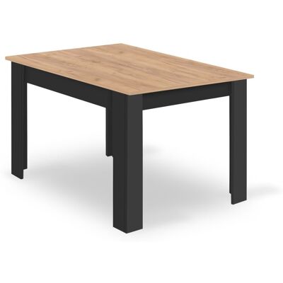 Mesa de comedor de madera Viking Choice - 120x80x75cm - Craft negro Mesa de comedor de madera Viking Choice - 120x80x75cm - Craft negro