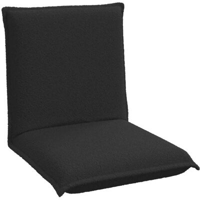 Sillón Ajustable Negro Tela De Oveja Vidaxl Sillón Ajustable Negro Tela De Oveja Vidaxl