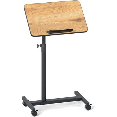 HELLOSHOP26 Mesa Auxiliar En Forma De C Altura Regulable 52 X 33 X 69-112 Cm Con Tablero Giratorio 360° Diseño Moderno En Metal Marrón 200013859 HELLOSHOP26 Mesa Auxiliar En Forma De C Altura Regulable 52 X 33 X 69-112 Cm Con Tablero Giratorio 360° Diseño Moderno En Metal Marrón 200013859