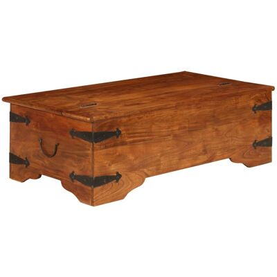 vidaXL Mesa de café de madera de acacia maciza acabado miel - Mesa de centro vidaXL Mesa de café de madera de acacia maciza acabado miel - Mesa de centro