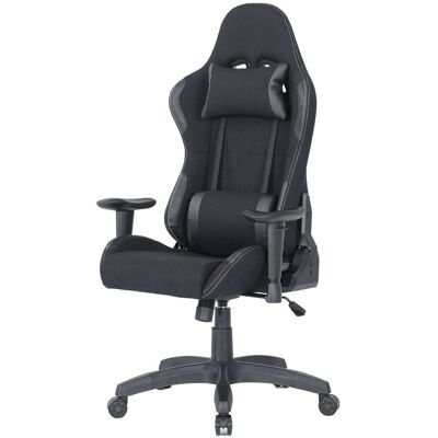 Silla Gaming Daren, Sillón Gaming Adulto, Silla De Escritorio, 57x72h124/134 Cm, Negro - Dmora Silla Gaming Daren, Sillón Gaming Adulto, Silla De Escritorio, 57x72h124/134 Cm, Negro - Dmora