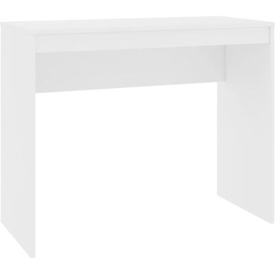 vidaXL Escritorio de esquina de madera aglomerada blanca - 90x40x72 cm vidaXL Escritorio de esquina de madera aglomerada blanca - 90x40x72 cm