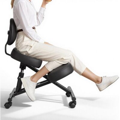 OEM Silla Ergonómica De Rodillas Con Respaldo Y Ruedas, Taburete Para Rodillas En Forma De X Con Altura Ajustable Y Cojines De Espuma Gruesa, Relajarse De Espalda Para Hogar, Oficina, Negro OEM Silla Ergonómica De Rodillas Con Respaldo Y Ruedas, Taburete Para Rodillas En Forma De X Con Altura Ajustable Y Cojines De Espuma Gruesa, Relajarse De Espalda Para Hogar, Oficina, Negro