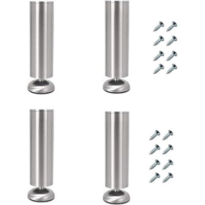 MINKUROW Juego De 4 Patas De Mueble Regulables, 35 Cm De Largo, Extra Gruesas, Fabricadas En Acero Inoxidable, Patas De Mueble Para Mesa De Centro, Mueble De Tv, Mueble De Baño, Patas De Apoyo MINKUROW Juego De 4 Patas De Mueble Regulables, 35 Cm De Largo, Extra Gruesas, Fabricadas En Acero Inoxidable, Patas De Mueble Para Mesa De Centro, Mueble De Tv, Mueble De Baño, Patas De Apoyo