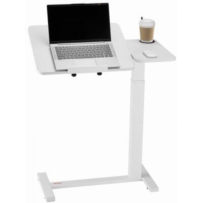 OEM Mesa De Cama, Mesa Auxiliar Móvil Con Escritorio Abatible Y 4 Ruedas Ocultas, Altura Y Ángulo Ajustables Escritorio Para Portátil Con Portavasos Para Cama, Hogar, Oficina Y Estudio, Blanco OEM Mesa De Cama, Mesa Auxiliar Móvil Con Escritorio Abatible Y 4 Ruedas Ocultas, Altura Y Ángulo Ajustables Escritorio Para Portátil Con Portavasos Para Cama, Hogar, Oficina Y Estudio, Blanco