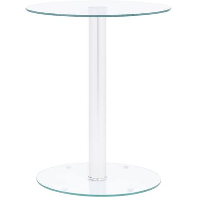 vidaXL Mesa de café de vidrio templado transparente - 40 cm vidaXL Mesa de café de vidrio templado transparente - 40 cm