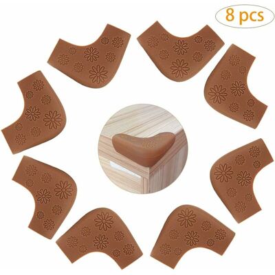 DPZO Protectores De Esquinas Para Mesas De Bebé, Protectores De Esquinas De Silicona Marrón Para Muebles De Mesa Para Proteger A Bebés, Niños Pequeños Y Niños Mayores, Muebles Y Esquinas Afiladas. DPZO Protectores De Esquinas Para Mesas De Bebé, Protectores De Esquinas De Silicona Marrón Para Muebles De Mesa Para Proteger A Bebés, Niños Pequeños Y Niños Mayores, Muebles Y Esquinas Afiladas.
