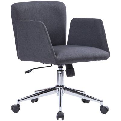 Serena - Silla De Oficina Albury, Sillón Con Reposabrazos, Asiento De Oficina Ergonómico, 54x55h65/84 Cm, Gris Serena - Silla De Oficina Albury, Sillón Con Reposabrazos, Asiento De Oficina Ergonómico, 54x55h65/84 Cm, Gris