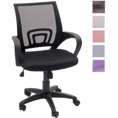 HOMELY Silla De Oficina, Estudio O Escritorio Practik, Con Brazos Y Base Giratoria, Tela 3d, De 58x55x87/97 Cm Negro Mf-12 HOMELY Silla De Oficina, Estudio O Escritorio Practik, Con Brazos Y Base Giratoria, Tela 3d, De 58x55x87/97 Cm Negro Mf-12