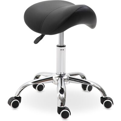 JHY DESIGN Taburete Giratorio Regulable En Altura Con Ruedas, Taburete Cosmético Para Dentistas Y Peluqueros, 52 X 53 X 49-61 Cm, Negro. JHY DESIGN Taburete Giratorio Regulable En Altura Con Ruedas, Taburete Cosmético Para Dentistas Y Peluqueros, 52 X 53 X 49-61 Cm, Negro.