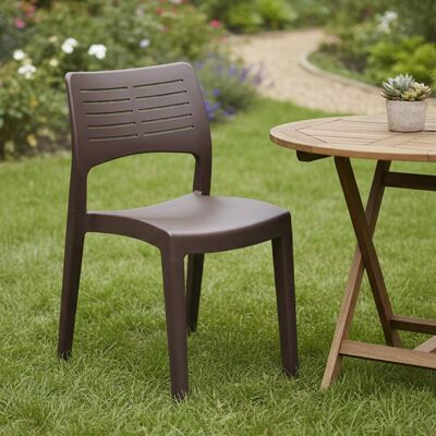 Silla de jardín Gaeta de Dmora - Resistente, Apilable, Diseño Italiano Silla de jardín Gaeta de Dmora - Resistente, Apilable, Diseño Italiano