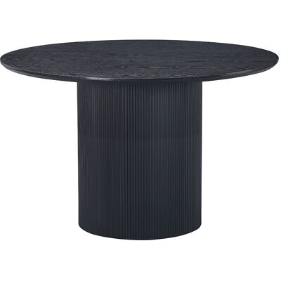 Home Deluxe Mesa De Comedor Camillo - Redonda, Roble Oscuro Home Deluxe Mesa De Comedor Camillo - Redonda, Roble Oscuro