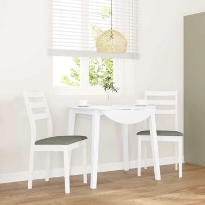 Silla de comedor de madera blanca con cojines - Silla de comedor Silla de comedor de madera blanca con cojines - Silla de comedor