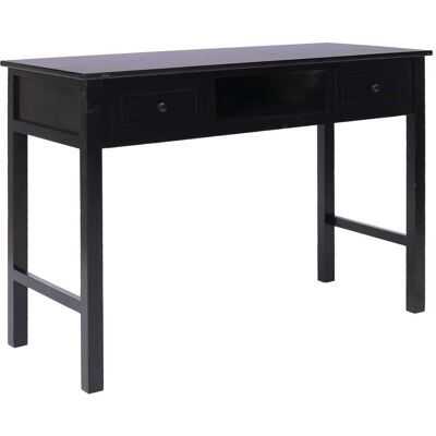 HELLOSHOP26 Escritorio Mesa Puesto De Trabajo Mueble De Ordenador Informática Estudio 110 X 45 X 76 Cm Madera Negro 020023895 HELLOSHOP26 Escritorio Mesa Puesto De Trabajo Mueble De Ordenador Informática Estudio 110 X 45 X 76 Cm Madera Negro 020023895