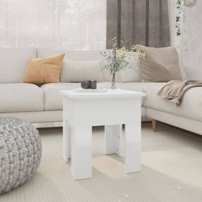 vidaXL - Blanco Brillante 40x40x42 cm - Mesa de Centro vidaXL - Blanco Brillante 40x40x42 cm - Mesa de Centro