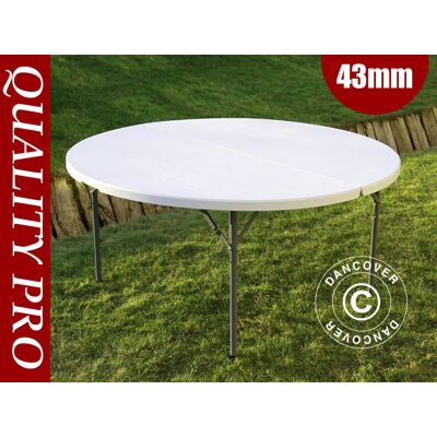 Mesa Plegable Ø154cm, Gris Claro (1 Pieza.) - Dancover Mesa Plegable Ø154cm, Gris Claro (1 Pieza.) - Dancover