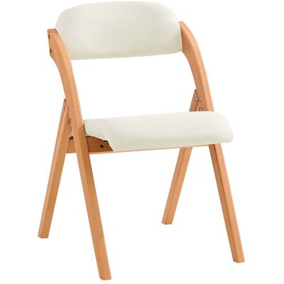 Silla Plegable de Madera Blanca - Ahorro de Espacio y Duradera Silla Plegable de Madera Blanca - Ahorro de Espacio y Duradera