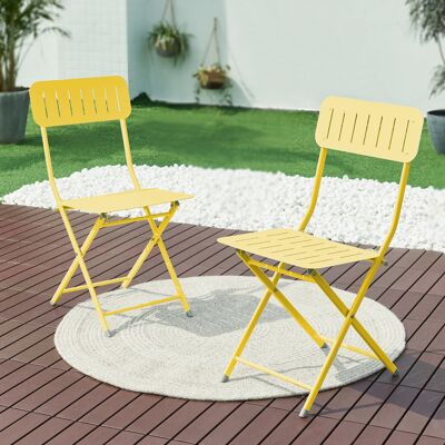 en.casa - Sande - Amarillo - Foldable chairs set en.casa - Sande - Amarillo - Foldable chairs set