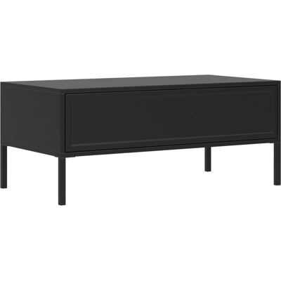Selsey Velveto – Mesa De Centro Con Cajón - Negro - 100x50 Cm Selsey Velveto – Mesa De Centro Con Cajón - Negro - 100x50 Cm