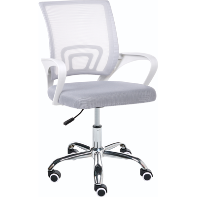 BELIANI Silla De Oficina Escritorio Giratoria Con Altura Regulable Gris Solid BELIANI Silla De Oficina Escritorio Giratoria Con Altura Regulable Gris Solid