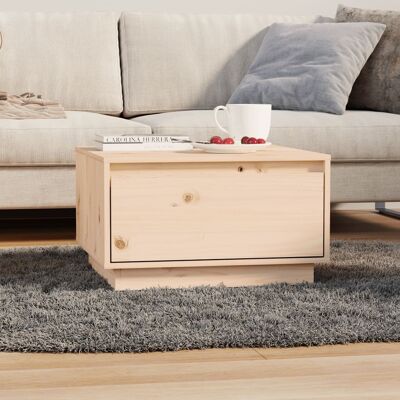 vidaXL Mesa de Café de Madera de Pino Maciza - Gran Almacenamiento - Estable y Duradera vidaXL Mesa de Café de Madera de Pino Maciza - Gran Almacenamiento - Estable y Duradera