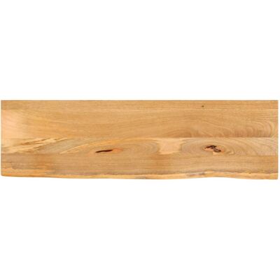 vidaXL Mesón de madera de mango con borde natural - 110x20x2,5 cm - Encimera de mesa vidaXL Mesón de madera de mango con borde natural - 110x20x2,5 cm - Encimera de mesa