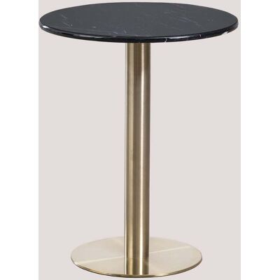 Sklum - Mesa De Bar Redonda En Mármol Cosmopolitan Oro Champagne Sklum - Mesa De Bar Redonda En Mármol Cosmopolitan Oro Champagne