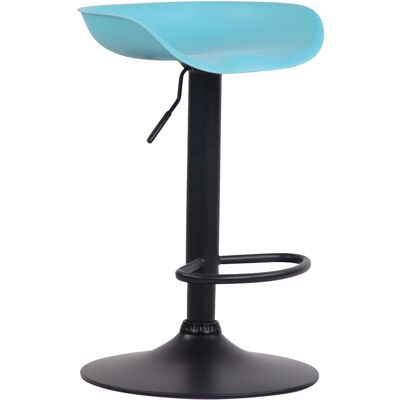 Décoshop26 Taburete Tulip Azul Ajustable Giratorio Décoshop26 Taburete Tulip Azul Ajustable Giratorio