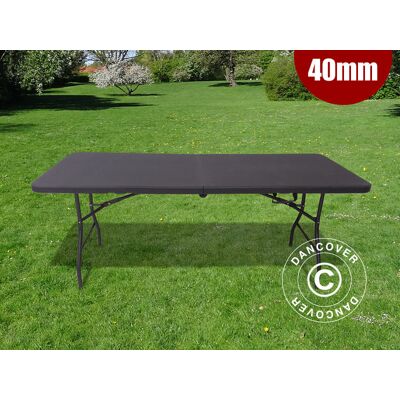 Dancover - Mesa Plegable 180x74x74cm, Negro (10 Uds.) Dancover - Mesa Plegable 180x74x74cm, Negro (10 Uds.)