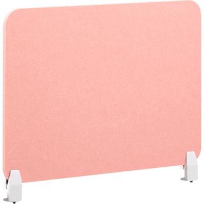BELIANI Panel Separador Acústico Escritorio Pet Tapizado En Tela 80 X 72 Cm Rosa Claro Split BELIANI Panel Separador Acústico Escritorio Pet Tapizado En Tela 80 X 72 Cm Rosa Claro Split