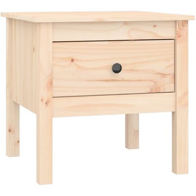 vidaXL Mesa Lateral de Pino Macizo - 50x50x49 cm - Duradera y Rústica vidaXL Mesa Lateral de Pino Macizo - 50x50x49 cm - Duradera y Rústica