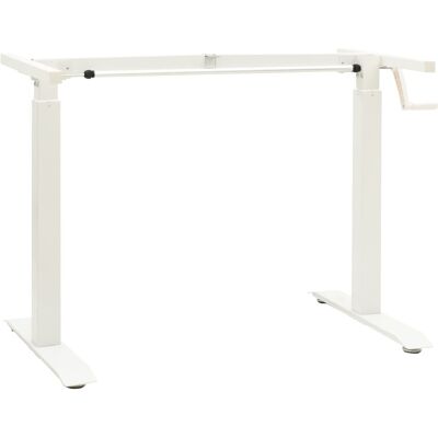 vidaXL Nova Estructura de Escritorio Ajustable - Blanco - 71-113cm, 102-160cm vidaXL Nova Estructura de Escritorio Ajustable - Blanco - 71-113cm, 102-160cm