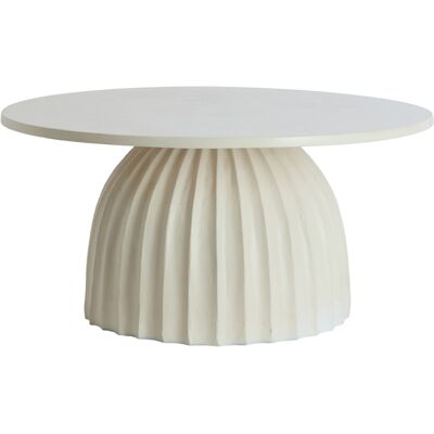 Mesa Auxiliar Blanca De Metal Acogedora Light & Living Veglia Mesa Auxiliar Blanca De Metal Acogedora Light & Living Veglia